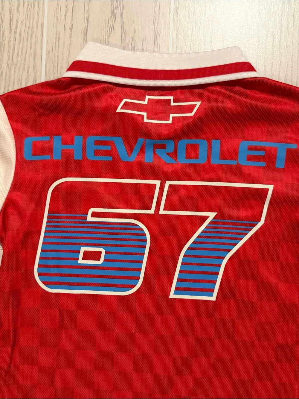 Chevrolet Camaro Boys XS 4/5 Red Collared Graphic Jersey NWT